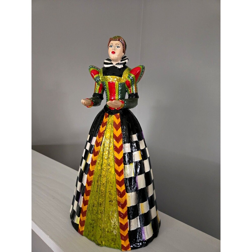 My Own Hand-painted Checkerboard Courtly Elizabethan Tutor Queen Lady